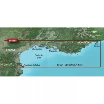 Time-Limited Garmin BlueChart g3 Vision HD – VEU466S – Golfe Du Lion to San Remo – microSD™/SD™