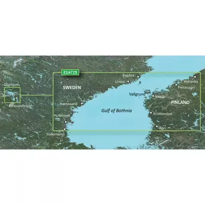 Time-Limited Garmin BlueChart g3 Vision HD – VEU472S – Gulf of Bothnia, Center – microSD™/SD™