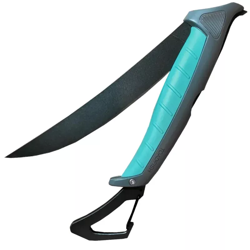 Toadfish Stowaway Folding Fillet Knife w/Built-In Carabiner - 8.5"[1082]