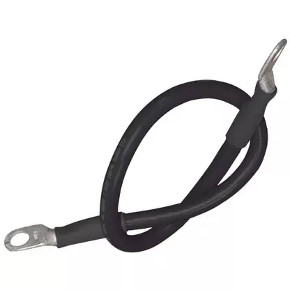 Today Only Ancor Battery Cable Assembly, 4 AWG (21mm²) Wire, 5/16″ (7.93mm) Stud, Black – 48″ (121.9cm)