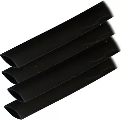 Trending Ancor Adhesive Lined Heat Shrink Tubing (ALT) – 3/4″ x 6″ – 4-Pack – Black