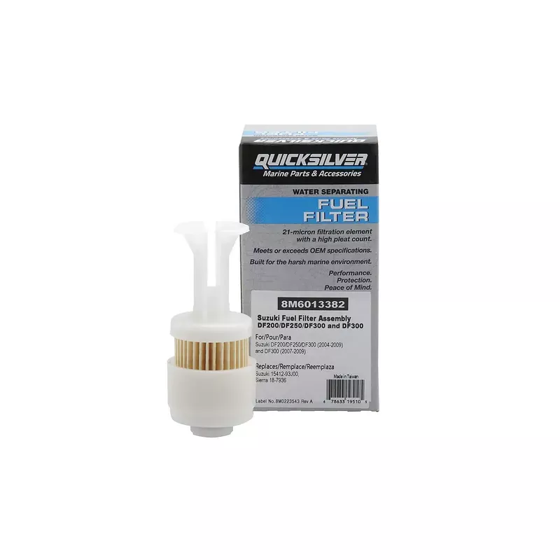 Trending Quicksilver 8M6013382 Fuel Filter Assembly for Select Suzuki DF200/DF250/DF300 & DF300 Outboards