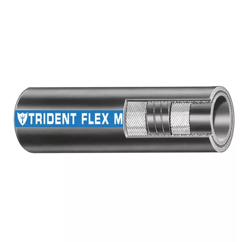 Trident Marine 1-1/4" x 50 Coil Flex Marine Wet ExhaustWater Hose - Black [100-1146]