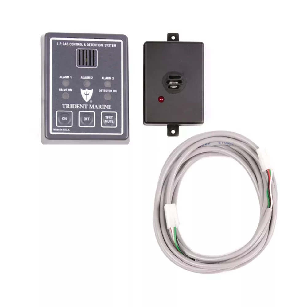 Trident Marine 12/24V Full Detection Panel w/Gas Detector10′ Quick Cable – Solenoid Not Included [1300-7760]