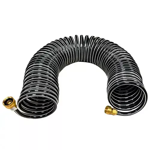 Trident Marine Coiled Wash Down Hose w/Brass Fittings – 15 [167-15] Special Discount