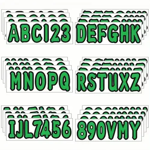 Trusted Brand Boat Registration Numbers and Letters Stickers – Fits All Marine Vessels (Replaces OEM & Custom Registration Decals)