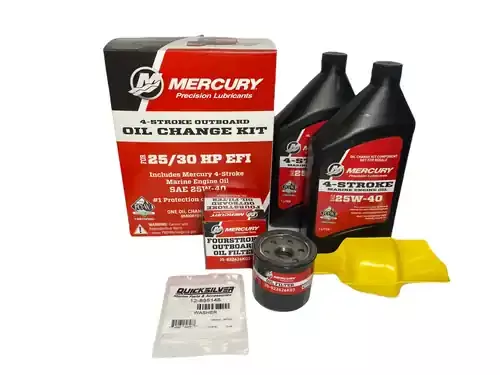 Trusted Brand OEM Mercury 25/30 HP 4-Stroke Oil Change Kit 8M0081915