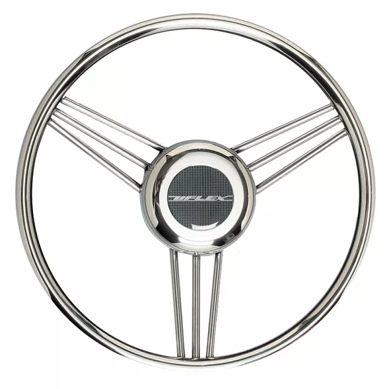 Uflex V27 13.8" Steering Wheel - Stainless Steel GripSpokes [V27]