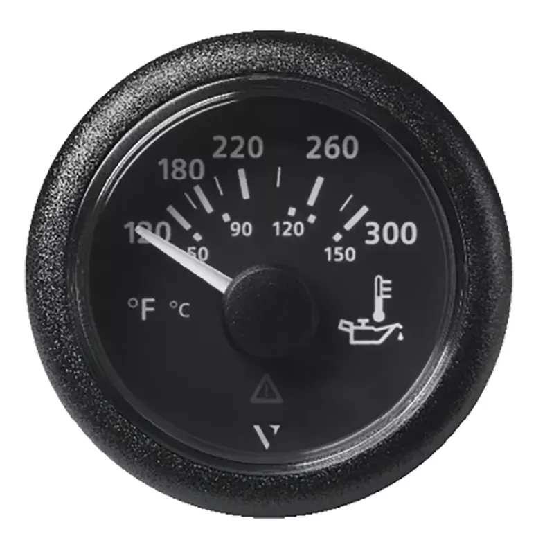 Veratron 52MM (2-1/16″) ViewLine Oil Temperature Gauge 120-300°F – Black Dial & Bezel Seasonal Sale