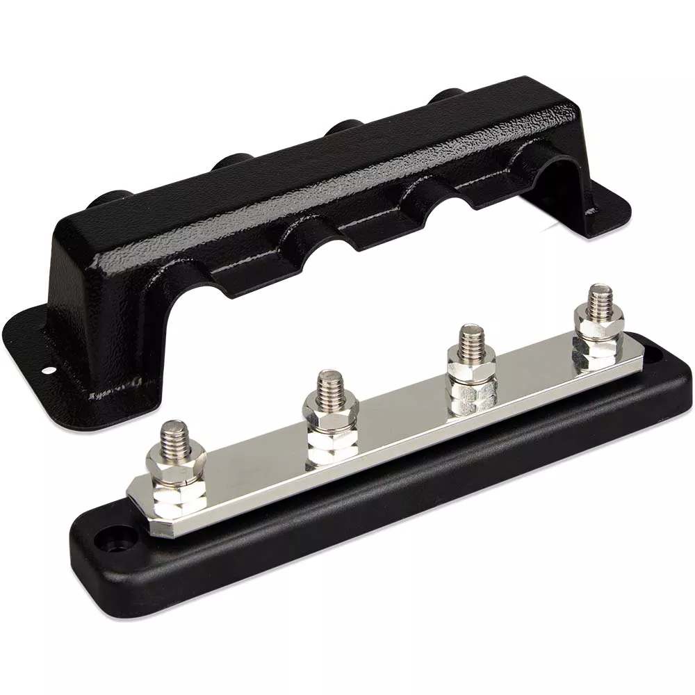 Victron Busbar 250A 4P & Cover 4X 5/16″ Terminals