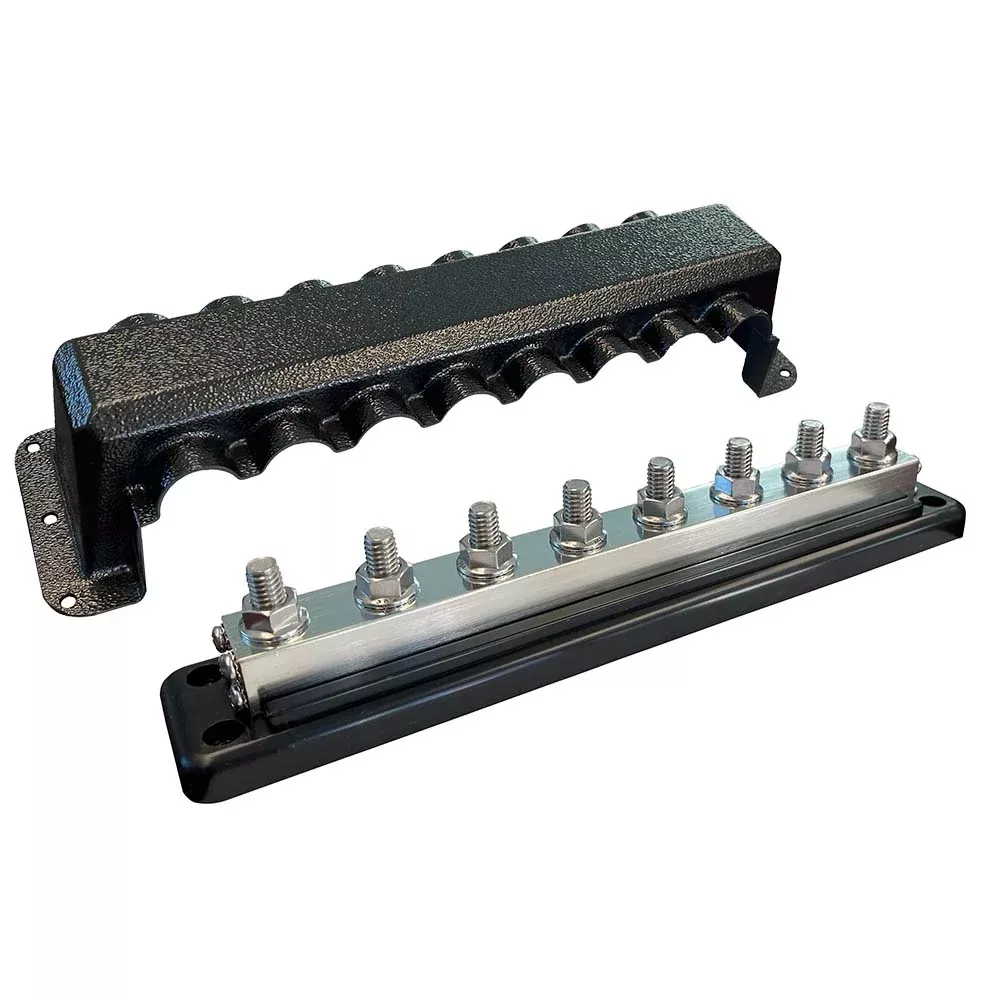 Victron Busbar 600A 8PCover 8X 3/8" Plus 8X M8 Terminals
