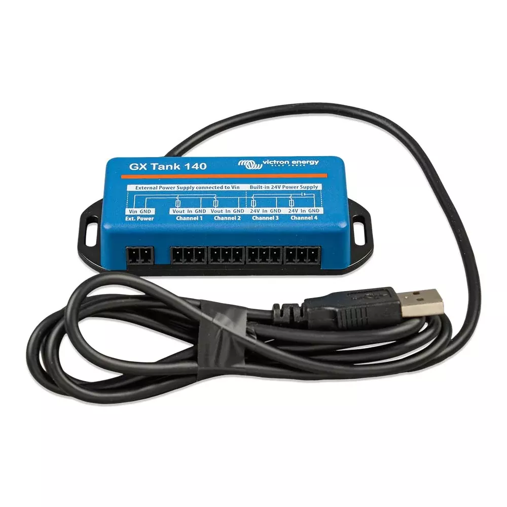 Victron GX Tank 140 Tank Monitoring f/4-20 MA, 1-10VDC Sensors – Monitors Up to 4 Sensors *Sensor Not Included [BPP920140100]