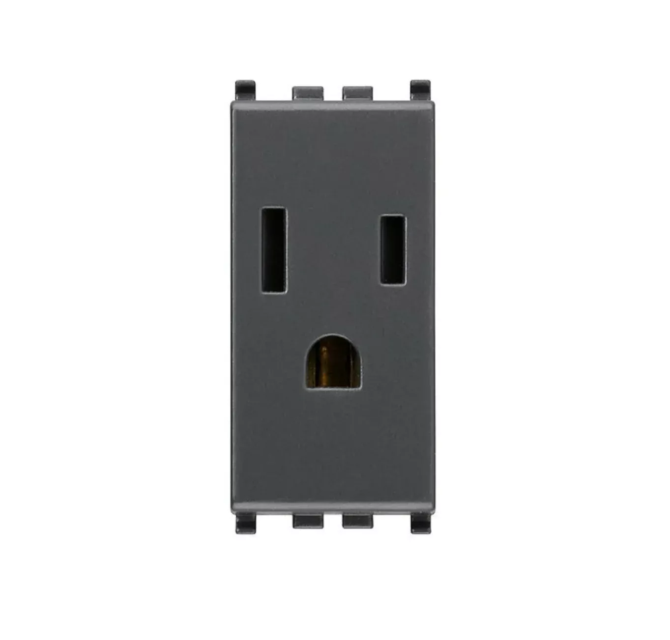 Vimar - Eikon 20242 SICURY USA+SASO Socket Outlet - 2P+E 15 A 127 V