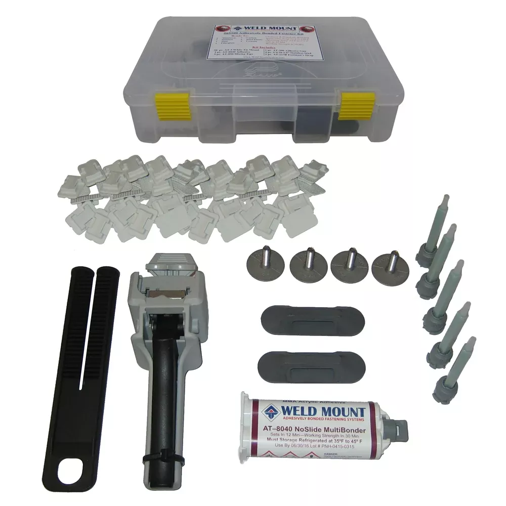 Weld Mount Adhesively Bonded Fastener Kit w /AT 8040 Adhesive [65100]