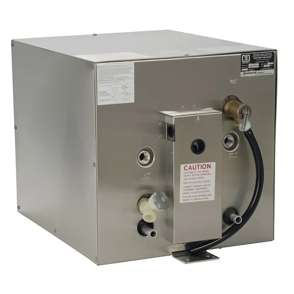 Whale Seaward 11 Gallon Hot Water Heater w /Front Heat Exchanger - Stainless Steel - 120V - 1500W [F1200]