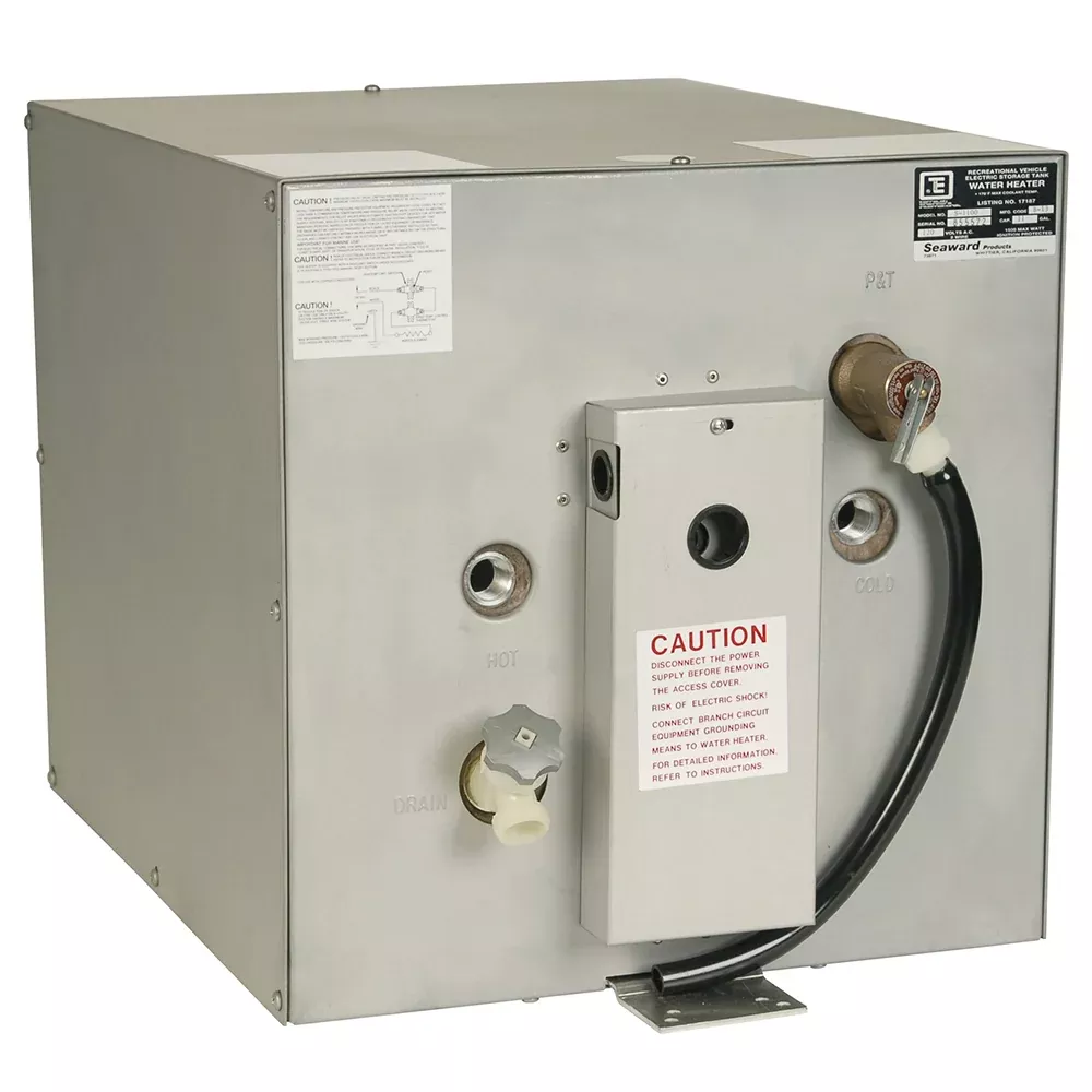 Whale Seaward 11 Gallon Hot Water Heater w /Rear Heat Exchanger - Galvanized Steel - 120V - 1500W [S1100]