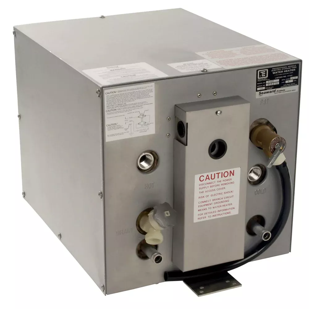 Whale Seaward 6 Gallon Hot Water Heater w /Front Heat Exchanger - Galvanized Steel - 120V - 1500W [F600]