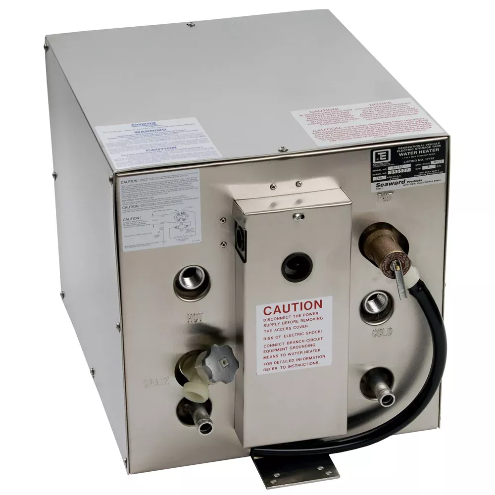 Whale Seaward 6 Gallon Hot Water Heater w /Front Heat Exchanger - Stainless Steel - 120V - 1500W [F700]