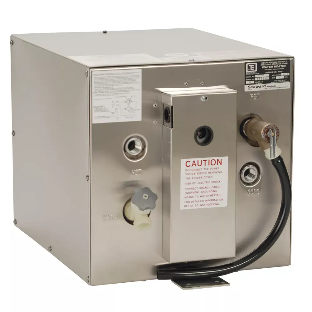 Whale Seaward 6 Gallon Hot Water Heater w /Rear Heat Exchanger - Stainless Steel - 120V - 1500W [S700]