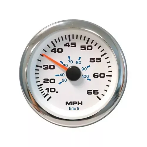 While Supplies Last Sierra 62546P White Premier Pro Series Speedometer