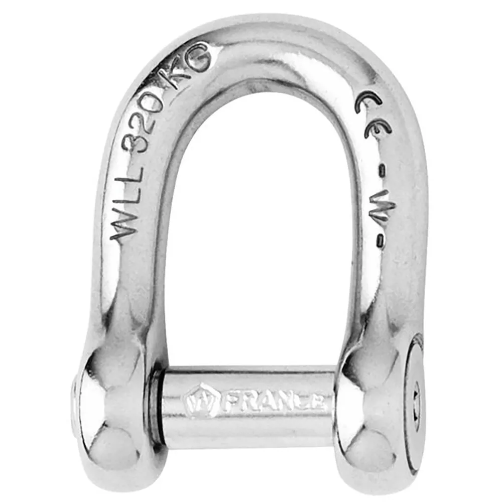 Wichard Self-Locking Allen Head Pin D Shackle - 6mm Diameter - 1 /4