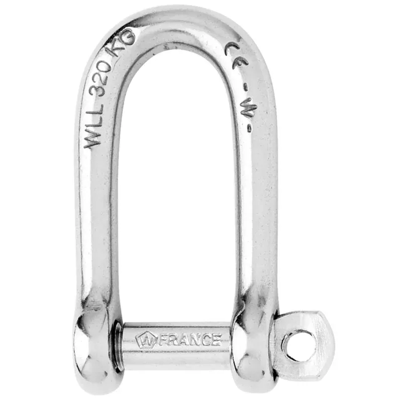 Wichard Self-Locking Long D Shackle – Diameter 8mm – 5/16″ [1214W]